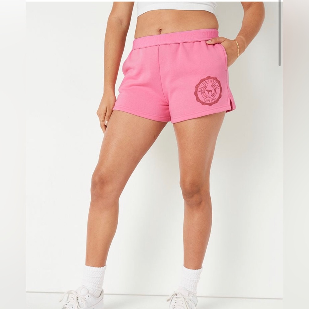 Victoria’s Secret Pink 2 Piece Set Dreamy Pink Racerback Tank & 3” Cotton Shorts - Picture 10 of 11